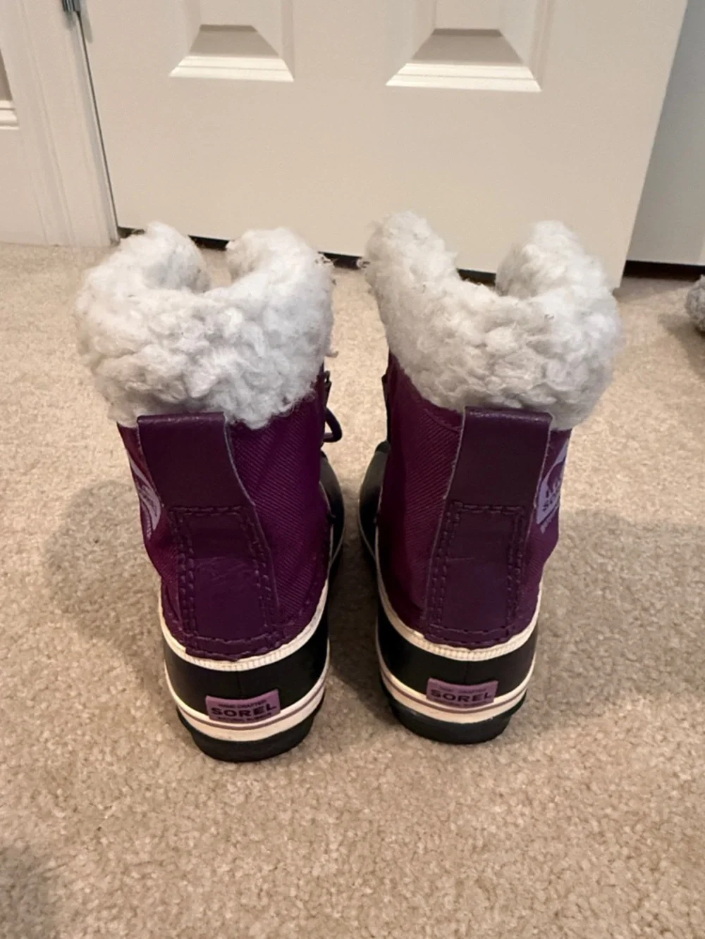 Sorel Kids Purple and Black Insulated Winter Boots